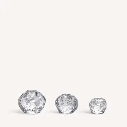 Kosta Boda Snowball ljuslykta 3-pack